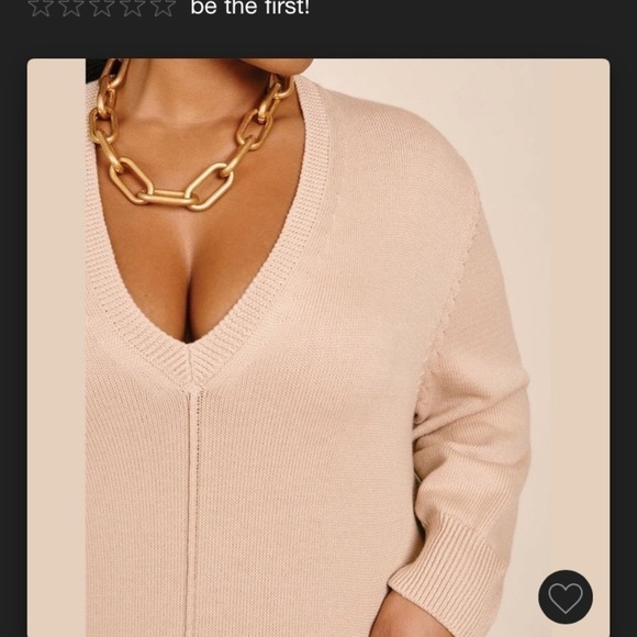 11 • Honore’ Nola cashmere V neck long sleeve double pocket sweater long dress - Picture 3 of 16